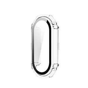 Xiaomi Smart Band 8 �N���A�P�[�X �V���v���� �v���X�`�b�N�� PC&�����K���X ��ʕی� 2�d�\�� �J�o�[ CASE �ϏՌ� �ȒP���� �J�b�R���� �֗� ���p �y�� �l�C �V���I�~ Smart Band 8 �������� ������� 