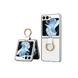 Samsung Galaxy Z Flip5 5G �P�[�X �܂肽���݌^Android�X�}�z�A�N�Z�T���[ PC �v���X�`�b�N�� ���U�[�� �����O�u���P�b�g�t�� CASE �ϏՌ� �y�� �����h�~ �w��h�~ �������H �����₷�� �S�ʕی� �J�b