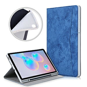 Galaxy Tab S6 Lite �P�[�X 10.4�C���` �ϏՌ� �J�o�[ �^�u���b�gPC �ی� TPU+PU���U�[ ������� �����₷�� �Ռ��z�� ����h�~ �X�^���h�@�\ �J�[�h���[ ������� �֗����̍��� ���p Galaxy Tab S6 lite �P