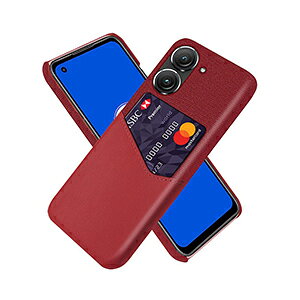 ASUS Zenfone 10 �[���t�H��10 �P�[�X �ϏՌ� �J�o�[ �v���X�`�b�N�� 2�̐F��g�ݍ��킹�āA�������ɉ��o PC�f�� �w��PU���U�[ �J�o�[ �J�[�h���[ �y�� �����₷�� �n�[�h�J�o�[ �l�C �P�[�X 