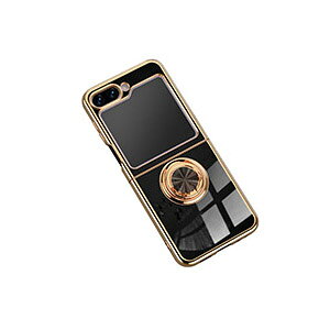 Samsung Galaxy Z Flip5 5G �P�[�X �܂肽���݌^Android�X�}�z�A�N�Z�T���[ PC �v���X�`�b�N�� ���b�L�d�l �����O�u���P�b�g�t�� �X�^���h�@�\ CASE �ϏՌ� �y�� �����h�~ �w��h�~ �����₷�� �S�ʕی�