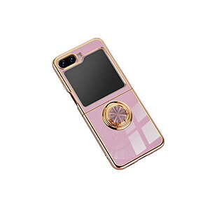 Samsung Galaxy Z Flip5 5G �P�[�X �܂肽���݌^Android�X�}�z�A�N�Z�T���[ PC �v���X�`�b�N�� ���b�L�d�l �����O�u���P�b�g�t�� �X�^���h�@�\ CASE �ϏՌ� �y�� �����h�~ �w��h�~ �����₷�� �S�ʕی�