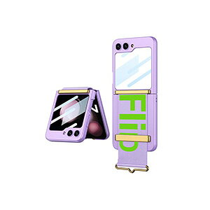 �T���X�� �M�����N�V�[ Samsung Galaxy Z Flip5 5G �P�[�X �܂肽���݌^Android�X�}�z�A�N�Z�T���[ PC��PU���U�[ CASE �ϏՌ� �y�� �Ў�Ŏ����đ��삵�₷�� �����₷�� �x���g�t�� �����h�~ �J�b�R��