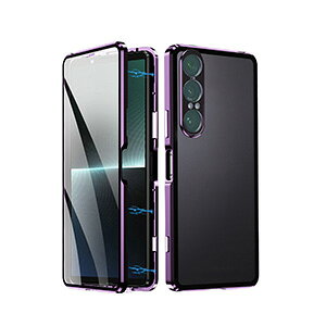 SONY Xperia 1 VIII �o���p�[ �P�[�X �S�ʕی� Xperia 10 VIII �J�o�[ �A���~�o���p�[ �N���A ���� �w�ʔ����� �O�� �����K���X ���������� Sony �\�j�[ �G�N�X�؃��A1VIII �G�N�X�y���A 10 VIII �A���~�T�C