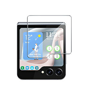 2���Z�b�g Samsung Galaxy Z Flip5 �T���X�� �M�����N�V�[ Z �t���b�v5 5G �O���̃f�B�X�v���C �ی�t�B���� �K���X�t�B���� �����K���X HD Tempered Film �ی�t�B���� �����K���X �d�x9H SC-54D/SCG23 �t����