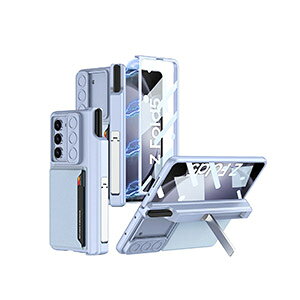Samsung Galaxy Z Fold5 5G �܂肽���݌^ �X�}�[�g�t�H�� �P�[�X CASE �Ռ��ɋ��� 2�d�\�� PU���U�[&PC �Ռ��h�~ �J�b�R���� �X���C�h�� �����Y�ی� ����h�~ �l�C �������� ������� �����₷�� �X�^��