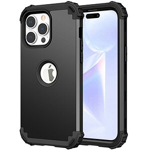 �A�b�v�� �A�C�t�H�� Apple iPhone 15 15 Plus 15 Pro 15 Pro Max �P�[�X �ϏՌ� �J�o�[ ����ق��肩���� �Ռ��ɋ��� �V���R��&PC 2�d�\�� �c�[�g�[���J���[ �Ռ��h�~ �������� ������� ���p �l�C iPhone