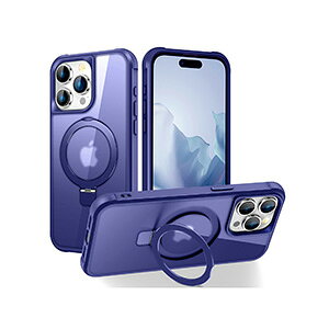 �A�b�v�� �A�C�t�H�� Apple iPhone 15 15 Plus 15 Pro 15 Pro Max �P�[�X �ϏՌ� �J�o�[ �Ռ��ɋ���TPU&PC 2�d�\�� �����O�t�� �X�^���h�@�\ �����O���w�ɒʂ����Ƃŗ����h�~ �Ռ��h�~ �������� ������� 