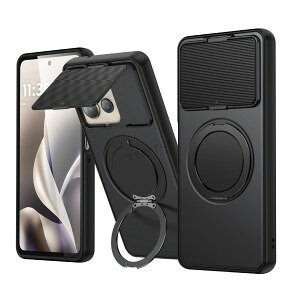 motorola edge 70 fusion �P�[�X �ϏՌ� �J�o�[ ����ق��肩���� 360°��]���X�^���h CASE �Ռ��h TPU+PC�f�� �X���C�h�������Y�ی�J�o�[ �}�b�g�P�[�X �l�C �w�ʃJ�o�[ �������� ������� ���g��