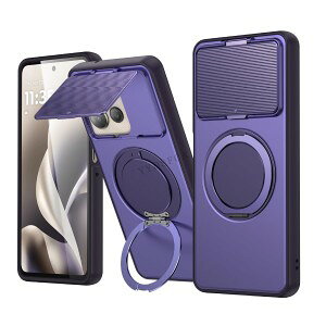 motorola edge 70 fusion �P�[�X �ϏՌ� �J�o�[ ����ق��肩���� 360°��]���X�^���h CASE �Ռ��h TPU+PC�f�� �X���C�h�������Y�ی�J�o�[ �}�b�g�P�[�X �l�C �w�ʃJ�o�[ �������� ������� ���g��
