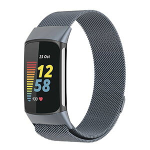 Fitbit Charge 6 �E�F�A���u���[���E�X�}�[�g�E�H�b�` ���� �o���h �I�V������ �����X�e�����X �r���v�x���g �����p �x���g �ւ��x���g �ȒP���� �u�₩ �g�тɕ֗� ���p �l�C �������� �������
