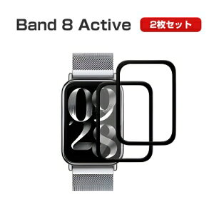 Xiaomi Smart Band 8 Active �X�}�[�g�o���h �E�F�A���u���[���E�X�}�[�g�E�H�b�` HD Film �S��ʕی�t�B���� ������ �t���ی� HD Film 3D���E���h�����ގ� �ی�t�B���� �ی�V�[�g PET�f�� �w��h�~ ��
