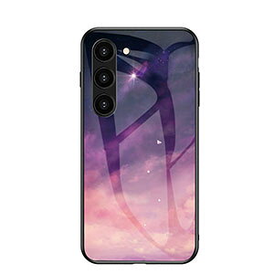 Samsung Galaxy S24 S24+ �P�[�X �ϏՌ� �J�o�[ TPU+�w��9H�����K���X �O���f�[�V���� �l�C �Y��� �J���t�� �N�₩�� ���� �J�b�R���� �����������ӂ� ������� �M�����N�V�[ S24 S24+ �X�}�z �ی�P�[