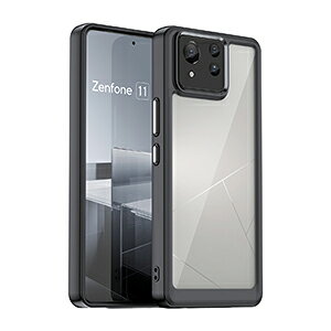 ASUS Zenfone 11 Ultra �P�[�X �ϏՌ� �J�o�[ �^�t�Ŋ�� 2�d�\�� TPU+�A�N���� ���� �Ռ��z�� �����h�~ ������� �J�b�R���� �l�C �Ռ��ɋ��� �G�C�X�[�X �A�X�[�X �[���t�H�� 11 �E���g�� �w�ʃJ�o