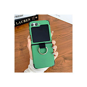 �T���X�� �M�����N�V�[ Samsung Galaxy Z Flip5 5G �P�[�X �܂肽���݌^Android�X�}�z�A�N�Z�T���[ TPU&PC �v���X�`�b�N�� �����O �w��h�~ �y�� �ɔ� ��G�蔲�Q CASE �ϏՌ� �y�� �����₷�� �S�ʕی� 