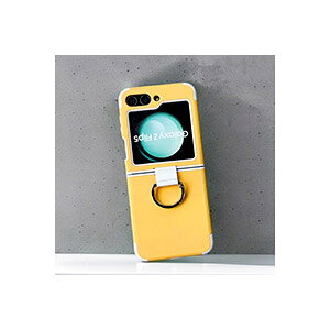 �T���X�� �M�����N�V�[ Samsung Galaxy Z Flip5 5G �P�[�X �܂肽���݌^Android�X�}�z�A�N�Z�T���[ TPU&PC �v���X�`�b�N�� �����O �w��h�~ �y�� �ɔ� ��G�蔲�Q CASE �ϏՌ� �y�� �����₷�� �S�ʕی� 