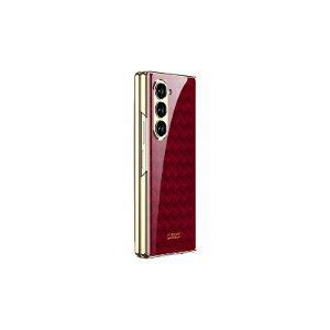 �T���X�� �M�����N�V�[ Samsung Galaxy Z Fold6 5G �P�[�X �J�o�[ �܂肽���݌^Android�X�}�z�A�N�Z�T���[ �w�ʋ����K���X�� �t�����g�����t�B�����t�� �G�b�W�E���b�L CASE �ϏՌ��J�o�[ �y�� ������