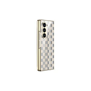�T���X�� �M�����N�V�[ Samsung Galaxy Z Fold6 5G �P�[�X �J�o�[ �܂肽���݌^Android�X�}�z�A�N�Z�T���[ �w�ʋ����K���X�� �t�����g�����t�B�����t�� �G�b�W�E���b�L CASE �ϏՌ��J�o�[ �y�� ������