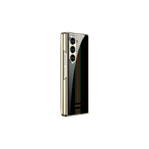 �T���X�� �M�����N�V�[ Samsung Galaxy Z Fold6 5G �P�[�X �J�o�[ �܂肽���݌^Android�X�}�z�A�N�Z�T���[ �w�ʋ����K���X�� �t�����g�����t�B�����t�� �G�b�W�E���b�L CASE �ϏՌ��J�o�[ �y�� ������