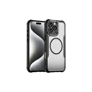 �A�b�v�� �A�C�t�H�� Apple iPhone 16 16 Plus 16 Pro 16 Pro Max�P�[�X �J�o�[ CASE TPU+PC�f�� �Ռ��h�~ �����₷�� �}�O�l�b�g �N���A ���� �J�[�{���� �֗� ���p �l�C �w��h�~ �ϏՌ��J�o�[ �N���A�w��