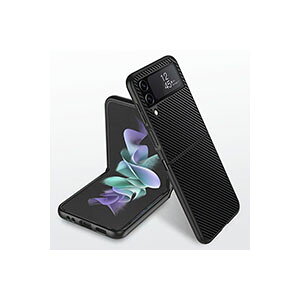 Samsung Galaxy Z Flip6 5G �P�[�X �J�o�[ �܂肽���݌^ Android�X�}�z�A�N�Z�T���[ TPU&PU���U�[ 2�d�\�� �w�ʃ��U�[�� CASE �ϏՌ��J�o�[ �y�� �����h�~ �w��h�~ �������H �����₷�� �S�ʕی� �J�b�R