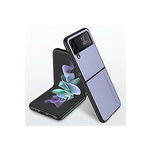 Samsung Galaxy Z Flip6 5G �P�[�X �J�o�[ �܂肽���݌^ Android�X�}�z�A�N�Z�T���[ TPU&PU���U�[ 2�d�\�� �w�ʃ��U�[�� CASE �ϏՌ��J�o�[ �y�� �����h�~ �w��h�~ �������H �����₷�� �S�ʕی� �J�b�R