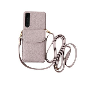 SONY Xperia 1 VI Xperia 10 VI �P�[�X �ϏՌ� �J�o�[ �^�t�Ŋ�� PU���U�[ �w�ʃJ�[�h�|�P�b�g �X�g���b�v�t�� ������� �J�b�R���� �l�C �Ռ��ɋ��� �����h�~ �\�j�[ �G�N�X�y���A 1 VI �G�N�X�y���A 