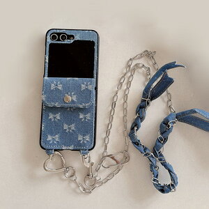 Samsung Galaxy Z Flip6 �M�����N�V�[ Z �t���b�v6 5G �P�[�X �J�o�[ �܂肽���݌^ ���f�B�[�X �w�ʃJ�[�h�|�P�b�g ���킢�� �v���X�`�b�N�� �f�j���� �X�g���b�v�t�� CASE �ϏՌ� �n�� �����₷�� ��