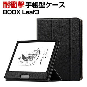 BOOX Leaf3 �P�[�X �蒠�^ �J�o�[ 7�C���` �d�q���Ѓ��[�_�[ �蒠�^�P�[�X �I�[�g�X���[�v�@�\ PU���U�[�� �X�^���h�@�\ �ϏՌ� �����h�~ �Ў葀�� �V���v�� ������� �蒠�^���U�[ �P�[�X �J�o