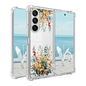 Samsung Galaxy Z Fold6 5G ケース カバー 折りたたみ型Androidスマホアクセサリー TPU&PC素材 可愛い 花柄 CASE 耐衝撃カバー 軽量 持ちやすい 全面保護 綺麗な 鮮やかな カッコいい 便利 多彩 実用 創意