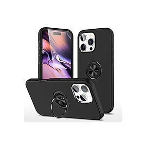 �A�b�v�� �A�C�t�H�� Apple iPhone 16 16 Plus 16 Pro 16 Pro Max �P�[�X �J�o�[ TPU&PC �w�ʃJ�o�[ ���킢�� �����O�t�� �X�^���h�@�\ CASE �����₷�� �y�� �Ռ��h�~ �����h�~ �J�[�h���[ �J���t�� �l�C ��