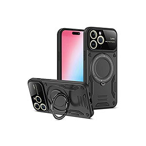 �A�b�v�� �A�C�t�H�� Apple iPhone 16 16 Plus 16 Pro 16 Pro Max �P�[�X �J�o�[ TPU&PC �w�ʃJ�o�[ ���킢�� �����O�t�� �X�^���h�@�\ CASE �����₷�� �y�� �Ռ��h�~ �����h�~ �J�[�h���[ �J���t�� �l�C ��