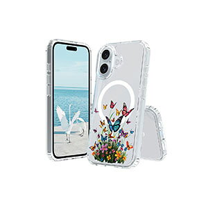 Apple iPhone 16 16 Plus 16 Pro 16 Pro Max �P�[�X �J�o�[ �Ռ��ɋ��� TPU&PC�f�� �Ռ��h�~ �N���A �N���A�J�o�[ �ϏՌ��J�o�[ CASE ���f�B�[�X ���킢�� �ԕ� ���� �y�� �����₷�� �J�b�R���� �֗� ���p �l
