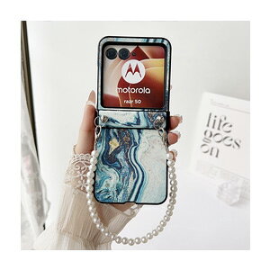 Motorola moto razr 50/50S moto razr 50 Ultra �P�[�X �J�o�[ �܂肽���݌^ PC+PU���U�[�f�� �X�g���b�v�t�� �P�[�X �����h�~ �X�} �z�ی�P�[�X CASE ������ �l���ϏՌ� �����₷�� �������� ������� �S��