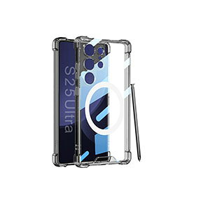 Samsung Galaxy S25 Ultra P[X lϏՌ NA Jo[ یP[X TPU+PCf CASE  n[hP[X }Olbgz@\t CX[dT|[g Ռɋ ֗ p lC TX