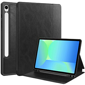 Galaxy Tab S10 FE �P�[�X �ϏՌ� �J�o�[ TPU+PU���U�[ ������� �P�[�X �����₷�� ����h�~ �J�[�h���[ �X�^���h�@�\ �I�[�g�X���[�v�@�\ �������� �^�u���b�g�P�[�X �J�b�R���� �M�����N�V�[ �^