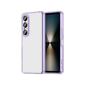 SONY Xperia 1 VII クリア ケース 耐衝撃 カバー タフで頑丈 TPU+PC素材 衝撃吸収 エアクッション加工落とし防止 おしゃれ カッコいい 便利 実用 人気 衝撃に強い ソニー エクスペリア 1 VII 透明の