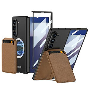 �T���X�� �M�����N�V�[ Z �t�H�[���h7 5G Samsung Galaxy Z Fold7 5G �P�[�X �J�o�[ PC+�����K���X ���C�[�d CASE �ϏՌ��J�o�[ �X�^���h�@�\ �J�[�h���[ �Ռ��h�~ �J�b�R���� ����h�~ �֗� ���p �l�C 