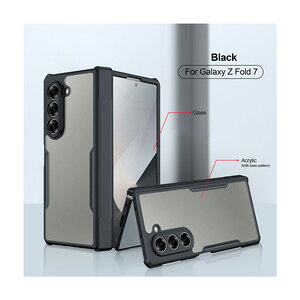Samsung Galaxy Z Fold7 P[X ϏՌ Jo[ ܂肽݌^ X}zANZT[ PC+TPU+KXf Ռz ₷ p l̏Ռz⋭ lC   TX MNV