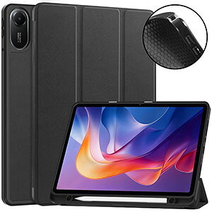 Xiaomi Redmi Pad 2 �P�[�X �蒠�^ �J�o�[ 11�C���`/�^ ���h�~ �p�b�h 2 �J�o�[ TPU��PU���U�[�� �֗� Redmi Smart Pen���[ �l�C �������� �����₷�� �I�[�g�X���[�v �X�^���h�@�\ �ϏՌ� �J�o�[ ��������