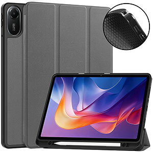 Xiaomi Redmi Pad 2 �P�[�X �蒠�^ �J�o�[ 11�C���`/�^ ���h�~ �p�b�h 2 �J�o�[ TPU��PU���U�[�� �֗� Redmi Smart Pen���[ �l�C �������� �����₷�� �I�[�g�X���[�v �X�^���h�@�\ �ϏՌ� �J�o�[ ��������
