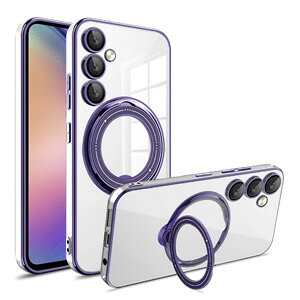 �T���X�� Samsung Galaxy S25 FE �P�[�X �J�o�[ ����ق��肩���� �Ռ��ɋ��� TPU�f�� 360°��]���X�^���h ���b�L �N���A�P�[�X �����������ӂ� �֗� ���p �l�C �y�� �w�ʃJ�o�[ �ϏՌ� �^�t�Ŋ��