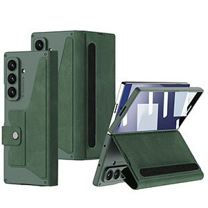 �T���X�� �M�����N�V�[ Z �t�H�[���h7 5G Samsung Galaxy Z Fold7 5G �P�[�X �蒠�^ �J�o�[ �J�[�h���[ PU���U�[+PC+�����K���X CASE �ϏՌ��J�o�[ �X�^���h�@�\ �Ռ��h�~ �J�b�R���� ����h�~ �֗� ���p 