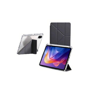 Xiaomi Redmi Pad 2 �P�[�X �N���A �ϏՌ� �J�o�[ PU���U�[ �N���A�o�b�N�P�[�X ������� �����₷�� ����h�~ �X�^���h�@�\ �I�[�g�X���[�v�@�\ �������� �^�u���b�g�P�[�X �J�b�R���� �V���I�~ 