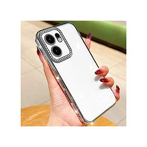 オッポ OPPO Reno13 A/Reno13 F クリアケース カバー 傷やほこりから守る CASE メッキ仕上げ TPU素材 衝撃防止 高級感 綺麗な 便利 実用 人気 おすすめ ビジュー付き キラキラ 耐衝撃カバー オッポ リ