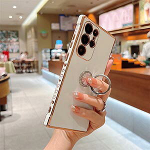 Samsung Galaxy S25 FE �P�[�X �ϏՌ� �J�o�[ �M�����N�V�[ S25 FE �w�ʃJ�o�[ 360�x��] �����O�u���P�b�g�t�� ����ق��肩���� CASE ���b�L TPU�f�� �Ռ��ɋ��� �Ռ��h�~ �֗� �l�C �������� ������