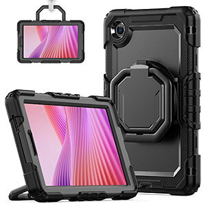 Lenovo Tab One �P�[�X �ϏՌ� �J�o�[ ���m�{ �^�u ���� ZAF00066JP 8.7�C���`/�^ �^�u���b�g�ی� �X�^���h�@�\�t�� 360�x��]�ł��܂� ����ق��肩���� �V�����_�[�X�g���b�v �l�C �������� ����