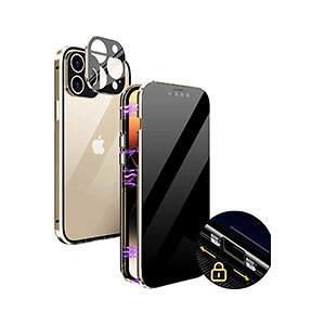 アップル アイフォン Apple iPhone 17 17 Air 17 Pro 17 Pro Max ケース カバー 金属 アルミニウムバンパー 持ちやすい 覗き見防止 前後強化ガラス保護 軽量 簡単着脱 磁気設計 おしゃれ カメラレンズ保