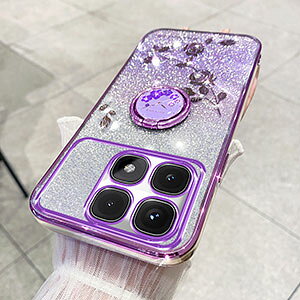 Xiaomi 15T �P�[�X �ϏՌ� �J�o�[ Xiaomi 15T Pro �J�o�[ �V���I�~ 15T/15T �v�� �w�ʃJ�o�[ ���b�L�d�グ���ꂽTPU�f�� �����O�t�� �X�^���h�@�\ �����O���w�ɒʂ����Ƃŗ����h�~ �l�C �������� �Y��