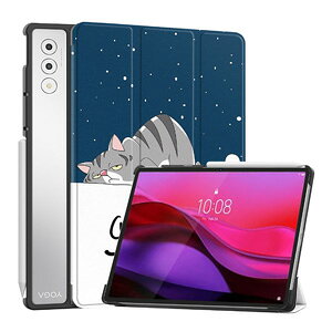 Lenovo Yoga Tab Plus �P�[�X �ϏՌ� �J�o�[ 12.7�C���` ���m�{ ���K�^�u�v���X 12.7�^ �蒠�^�P�[�X PU���U�[�� �I�[�g�X���[�v�@�\ �֗� �l�C �������� ������� �����₷�� ����h�~ �X�^���h�@�\ 